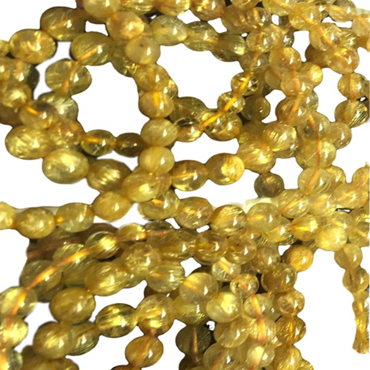 Braccialetti di quarzo rutilazione dorati Braccialetti personalizzabili Braccialetto rotondo Forma rotonda Braccialetto di quarzo Rutilato Gioielli 28