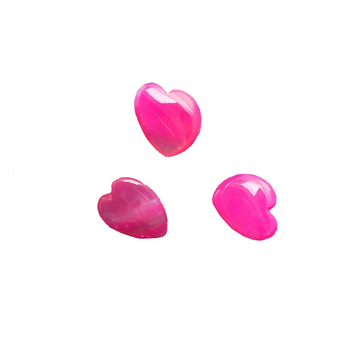 Агат у облику срца у облику срца Црвено Агате Цабоцхон лабав драгуљ 41