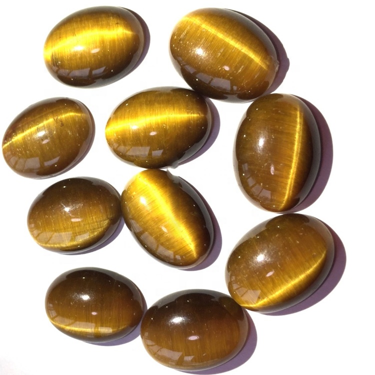 Φυσική τίγρη Οβάλ σχήμα σχήμα Cabochon Όλα τα μεγέθη Διαθέσιμα χαλαρά πολύτιμος λίθος 40