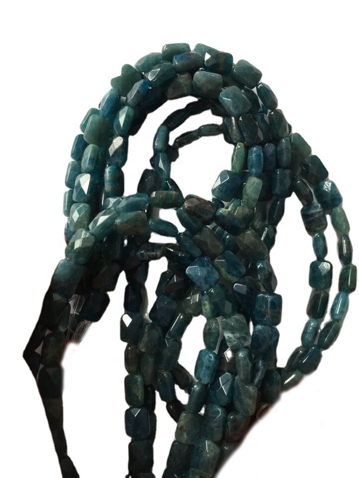 Γνήσιο φυσικό παγώνι μπλε Apatite χαλαρές χάντρες πολύ χάντρες πολύτιμων χάντρες 17