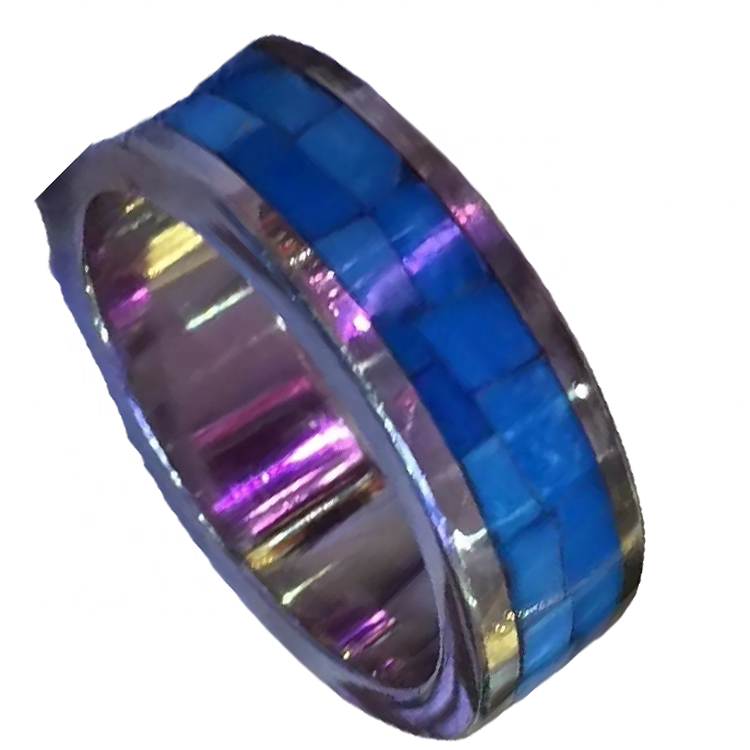 Komprimirana tirkizna mozaička umetnuta ručno oslikana narukvica 40