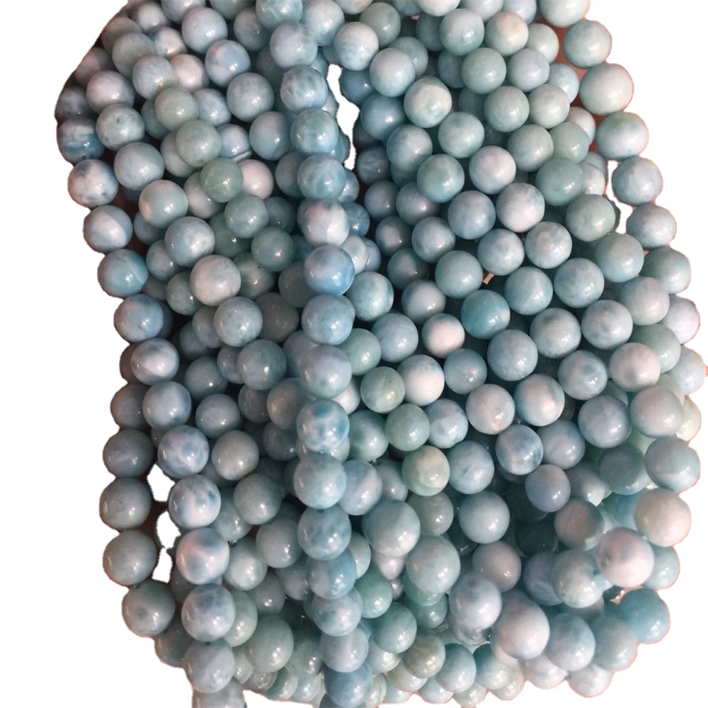 Novi proizvod niske cijene prirodne larima na okruglim kamenim perlicama 41