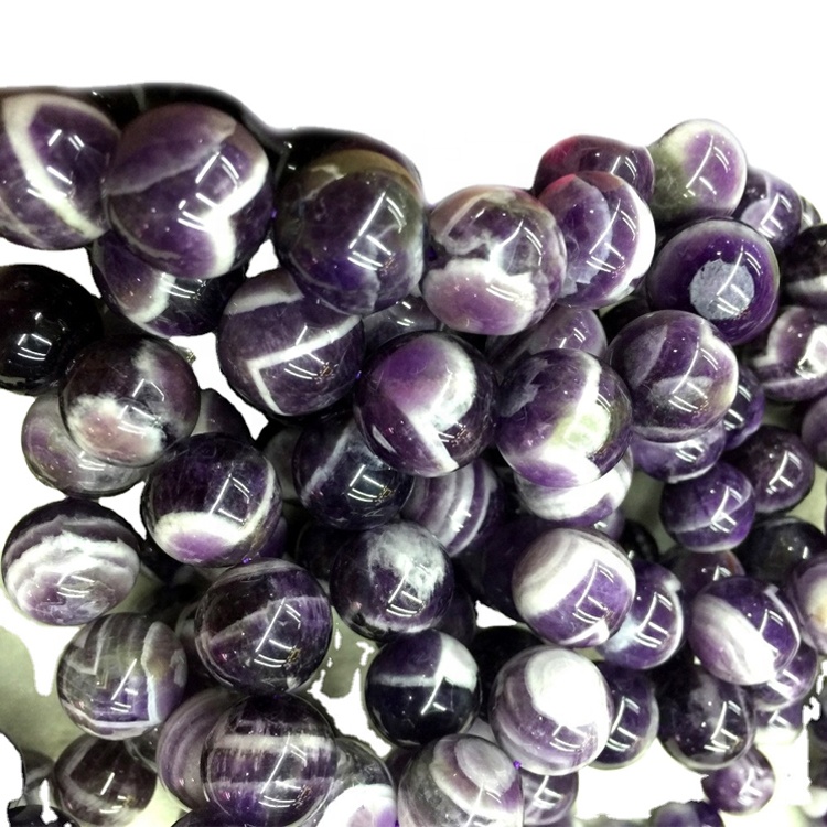 Fljótur afhendingu evrópskum markaði ametyst stein perlur fyrir skartgripi gerð 17