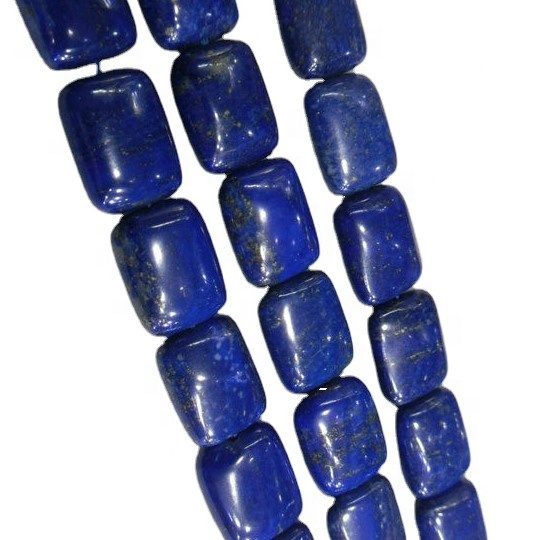 Природни сини лаис лазули коцка скапоцен камен лабава монистра 40