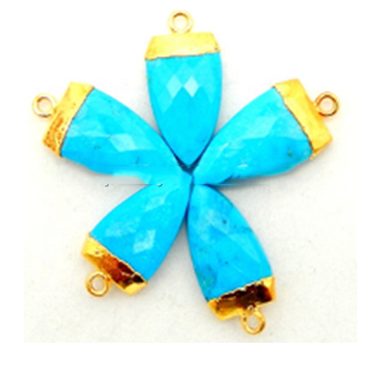 Gemstone Chakra Hexagon Crystal Point Privjesak 15