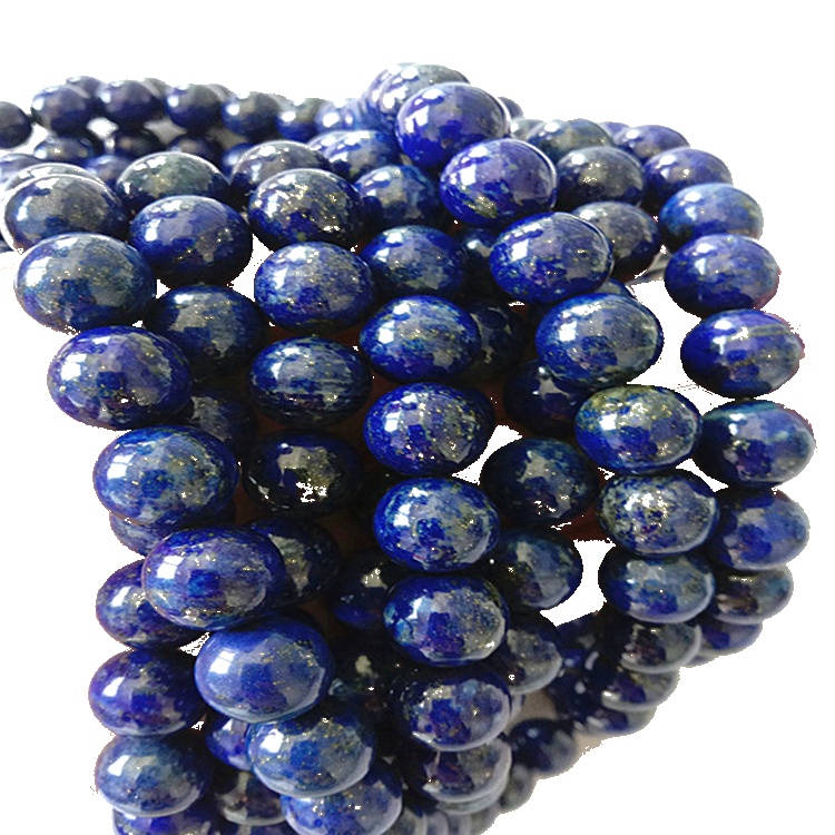 Բնական Blue Lapis Lazuli Round Beads Էներգետիկ ակնաբուժություն չամրացված ուլունքներ DIY զարդերի պատրաստման համար 17