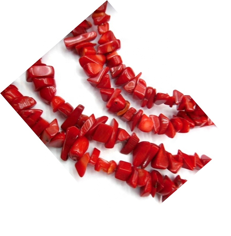 Apple Coral Chips Perlur Red Coral Perlur Chip Gemstone Perlur Natural Gemstone 17