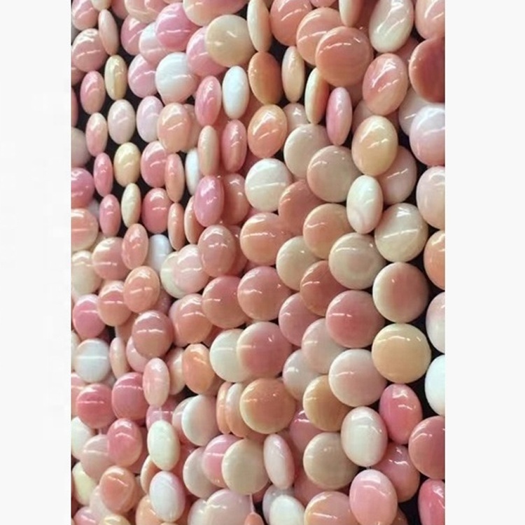 Розов кралица раковина мъниста розова обвивка монети мъниста 40