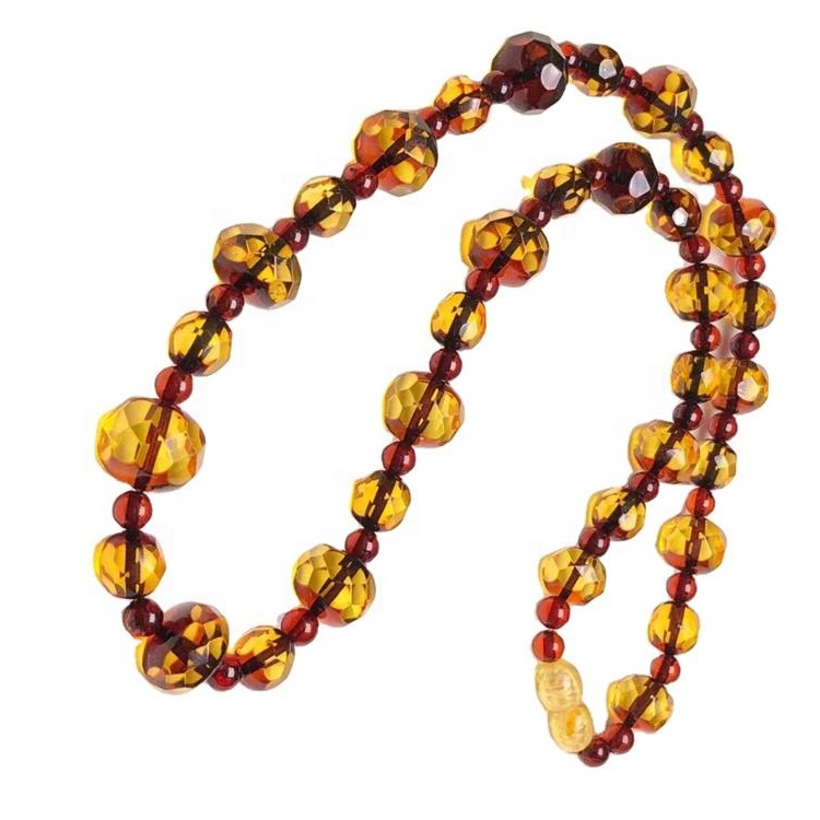 Реал Балтиц Амбер Беадс Огрлица Амбер Амбер Деахинг Огрлица 40