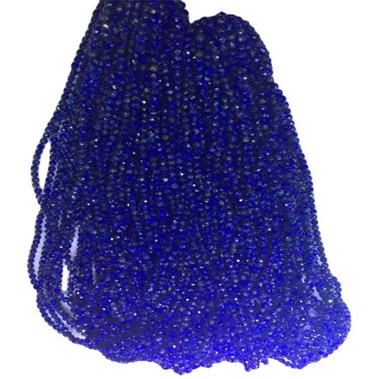 Blue Lapis Beads Loose Semi të çmuar Stone Bead Strand 17