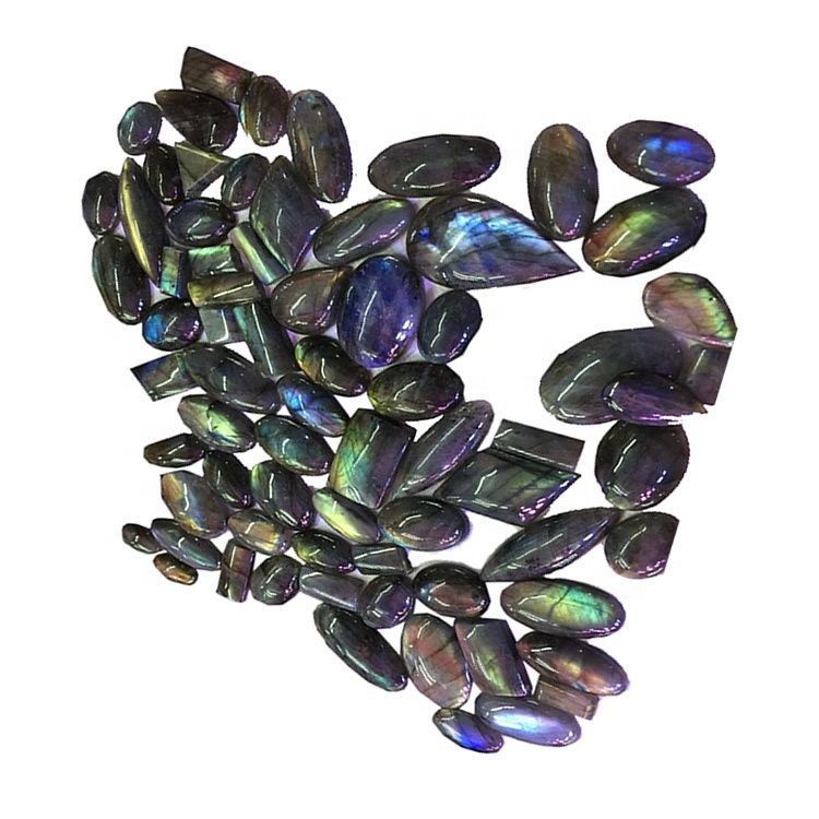 Природни лабрадорите калибрирани Цабоцхони Лабави драгуљи на велико полумотари 41