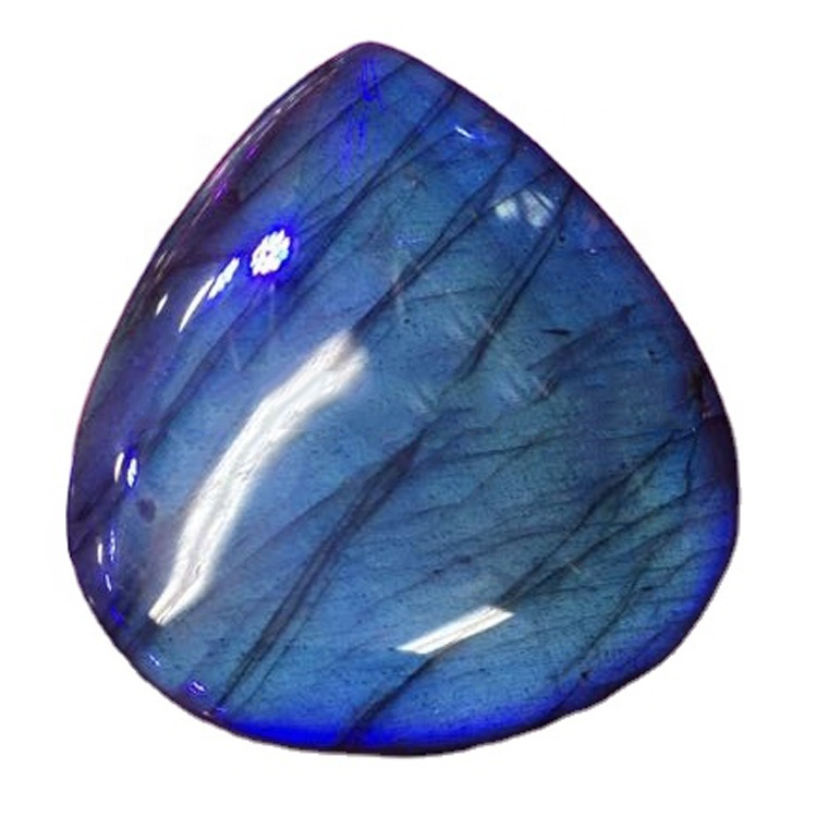 Labradorite Pear Cabochon Lot Blue Flash Labradorit Lose Gemstone Combochons 40