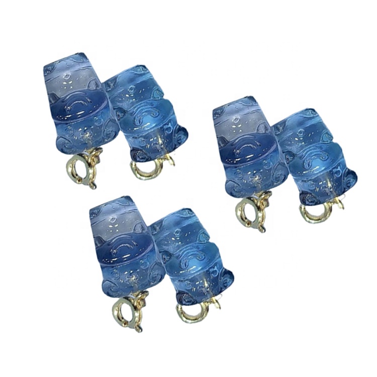 Nature Hand Carved Blue Fluorite Nautgripir Crystal Cattle Quartz Crystal Crystal Healing 40