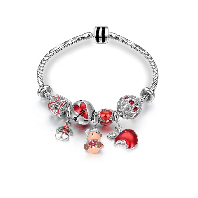 Perséinlechkeet Moud Fraen 925 Sterling Sëlwer Infinity Bracelet 17