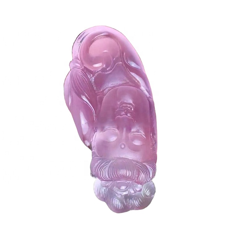 Rose Quartz Carved Animal Stone / Búdda Statue Carved Stone 17