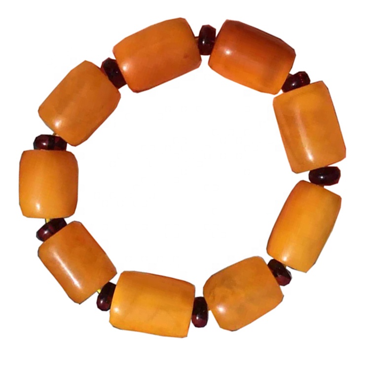 Formato 16x22mm perline perline Makr Amber Gemstone Bracciale gioielli 17