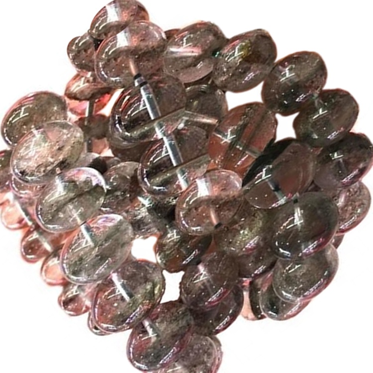 Gleiniau wedi'u gwneud â llaw freichledau crisial crisial cwarts 17