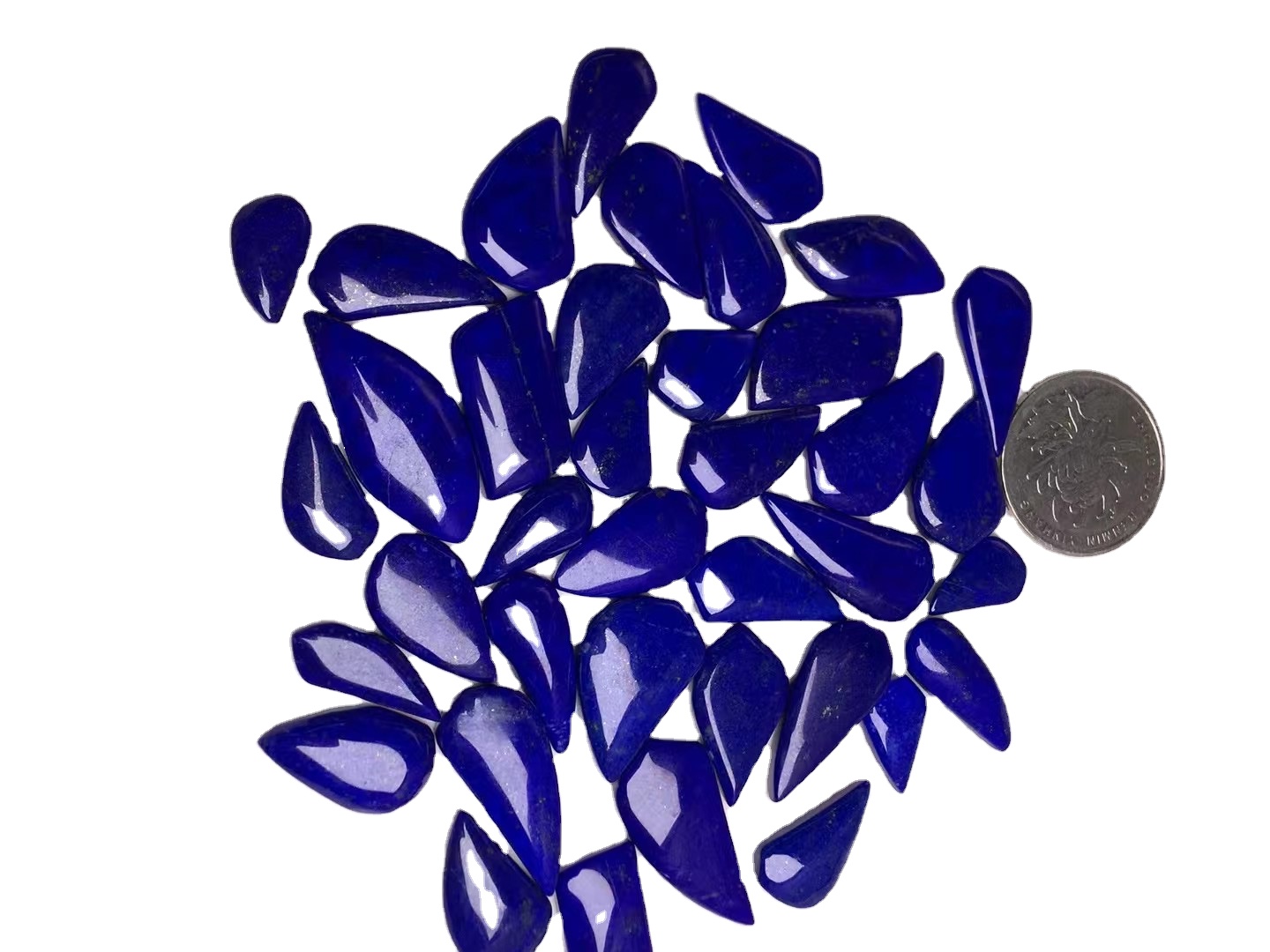 Lapis Lazuli Púði Cabochon Loose Gemstones Natural Semi Precious Gemstones Flat Back Back 40