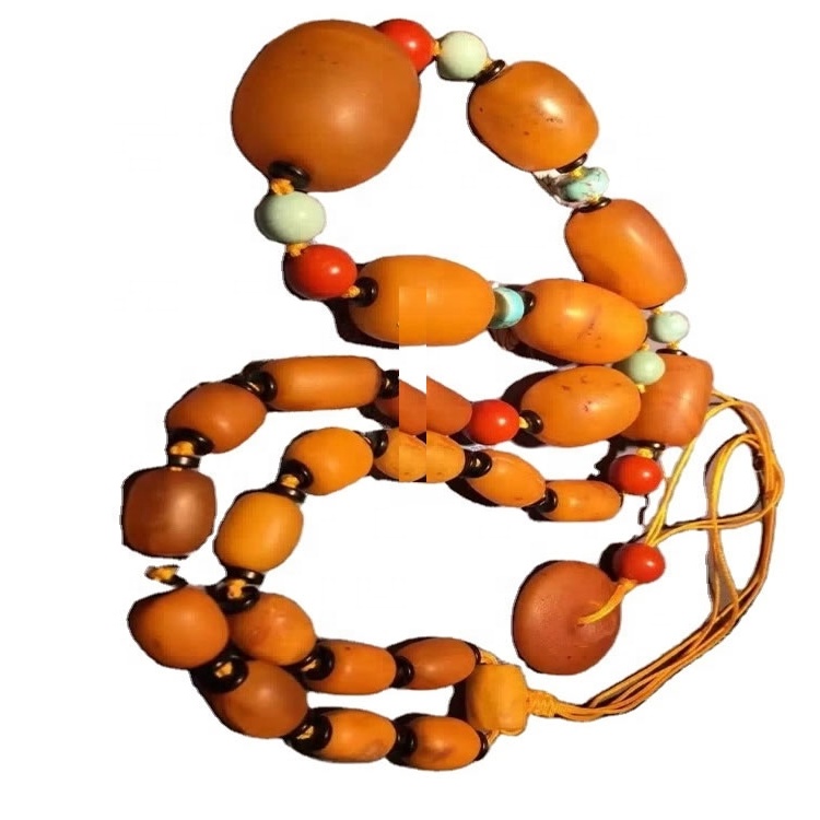 Gyöngyök nyakláncok muszlim imádság Amber gyöngyök 40