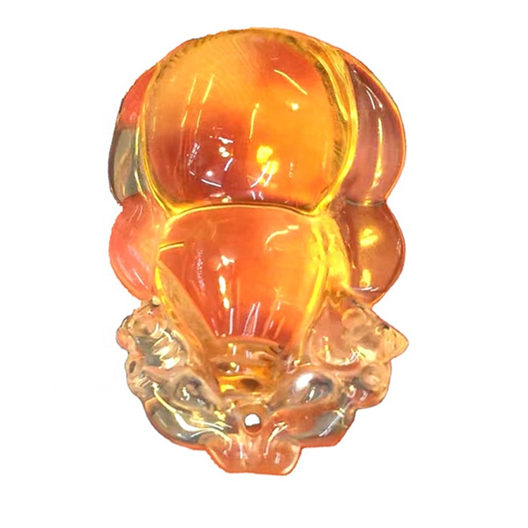 Náttúra Citrine Hengiskraut rista Gourd 40