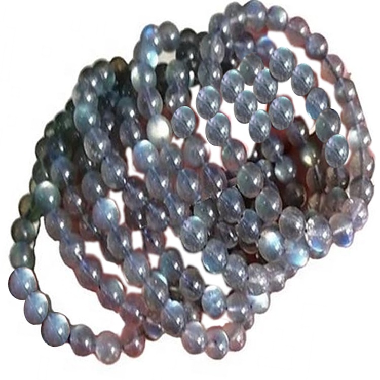 Il braccialetto naturale naturale della labradorite di alta qualità produce all'ingrosso 17