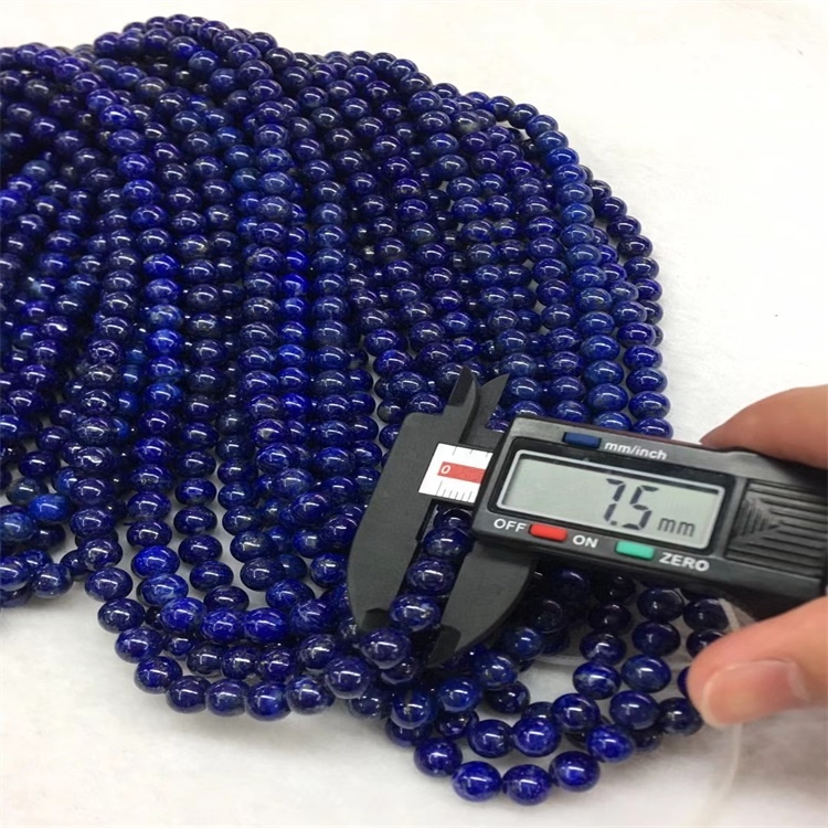 Deep Blue Lamis Lazuli perle razred 3a Gemstone okruglih perli 17