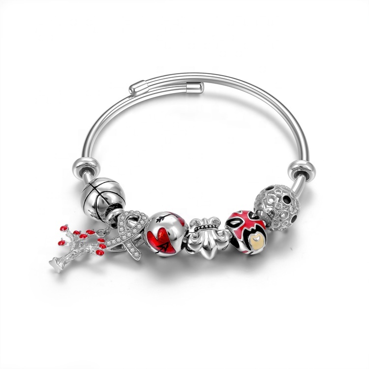 Ünlü Kadınlar Saf Gümüş Bilezik Gümüş Sting Bilezik 17