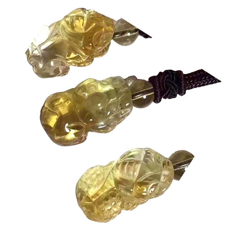 Citrin Quarz huet de Cashdha Statue Beadle Perlen 40