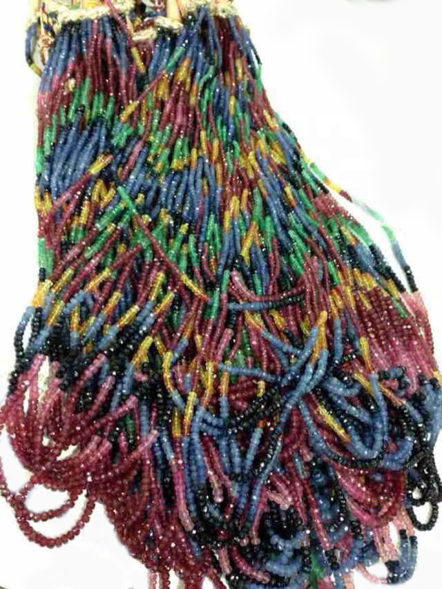 Rubellite Tourmaline Colorato Rondel & Abacus Beads Quantità di massa per la vendita 41