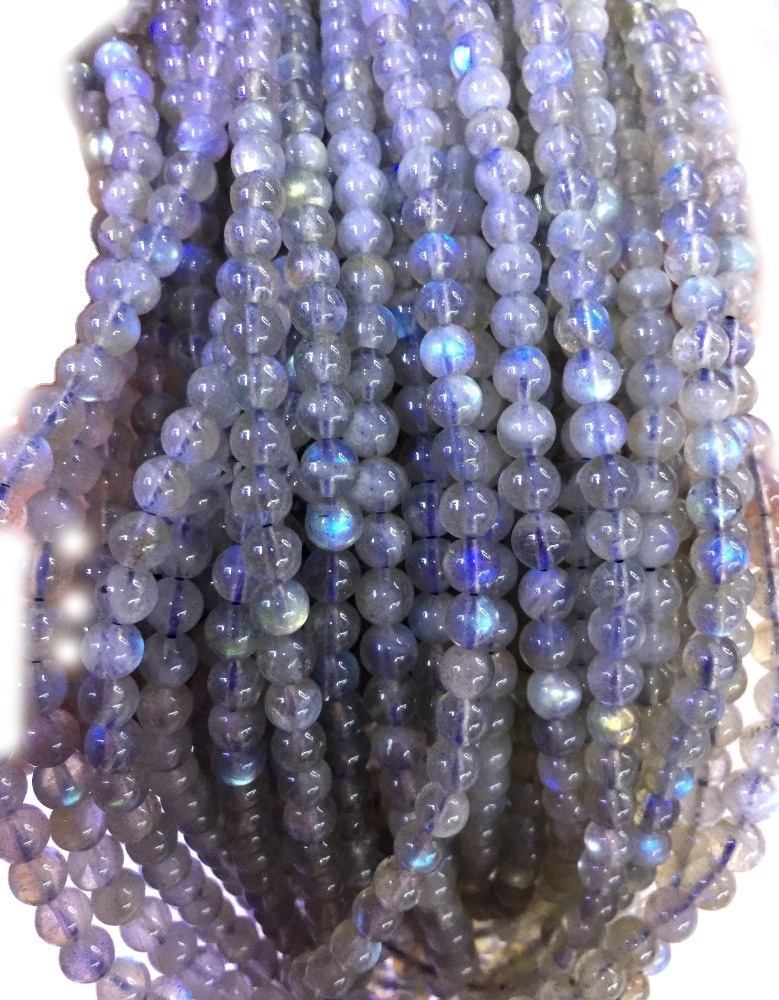 4mm 6mm 8mm 10mm 12mm Natural Gemstone Labradorite Laus Round Bead 17