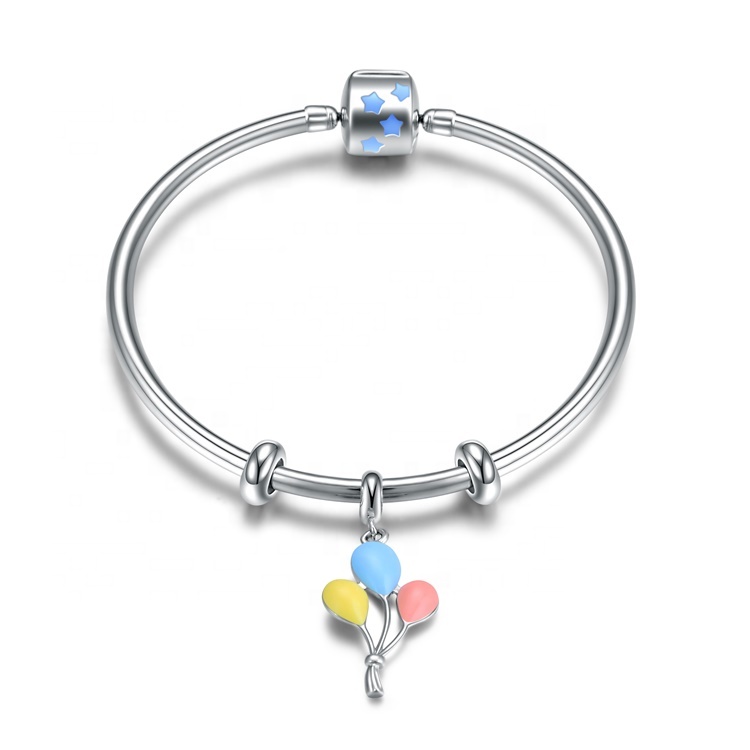 Подарунок для модної дівчини Відомий бренд 925 Срібний браслет 18