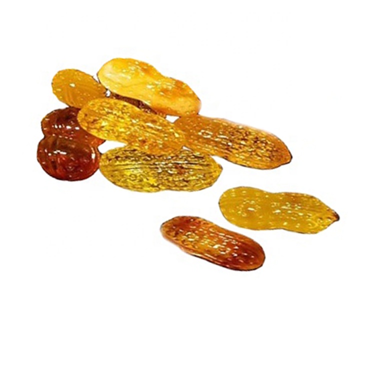 İsti satış təbii kəhrəba beeswax əl istehsalı fıstıq forma boş muncuq zərgərlik 17