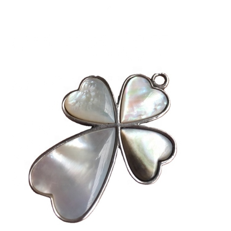 Abalone Shell Flowers Hengiskraut Perlur Loose Natural Gemstone Gold Plated 17