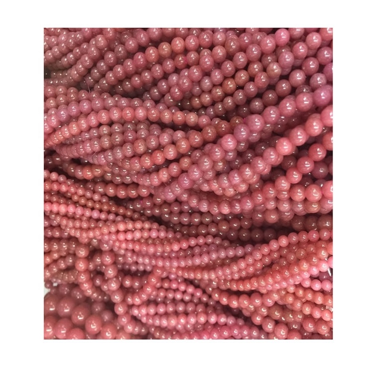 Prirodni kamen crveni rodonit / modni nakit i labavi drago kamenje / veleprodajne perle 40