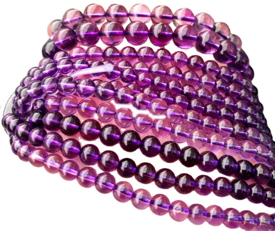 100% prírodné ametyst kamenné korálky polodrahé kamenné korálky 17