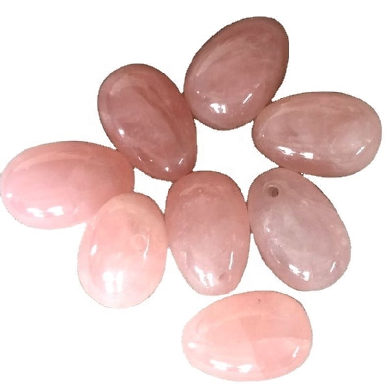 Təbii Gül Quartz Kiçik Ölçülü Dəyirmi Muncuq Enerji Gemstone Boş muncuq 40