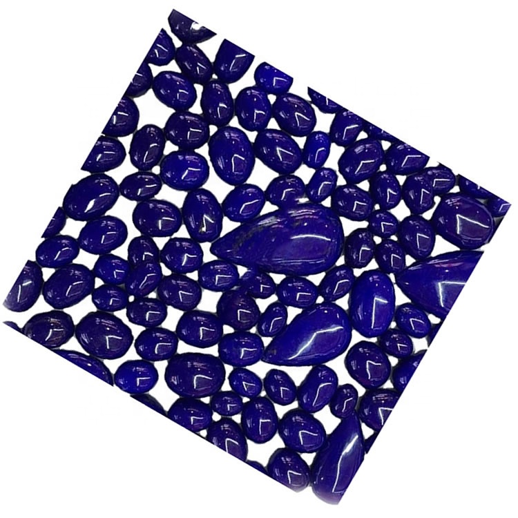 Natural Lapis Lazuli Lapis Pear Oval Lapis Lazuli Gemstone Smooth Cabochon 41