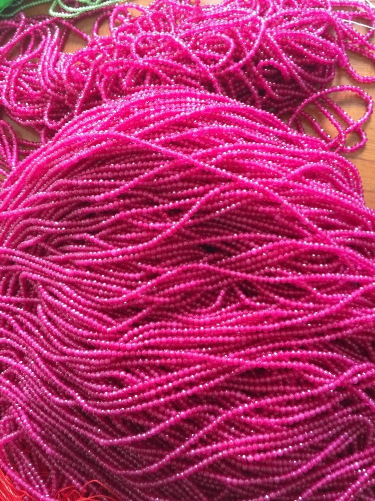 Естествени рубини мъниста естествено рубин плавен гълъб кръв фин рубин мъниста 40