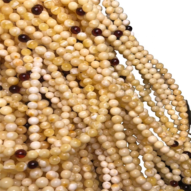 נאַטירלעך געל אַמבער בעוואַקס האַנד סטרינג נאַטירלעך בורשטין געמסטאָנע פֿאַר וניסעקס 17