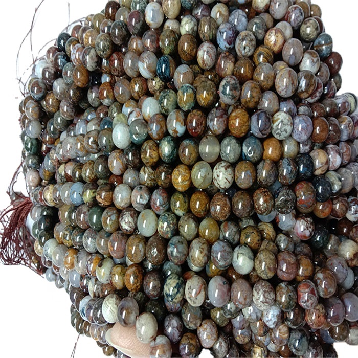 Perle di forma rotonda naturale dorata di forma naturale delle pietre preziose 40