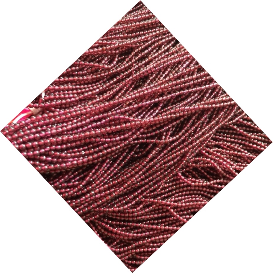 1.8mm 2 мм 2.25mm 2.5mm 2.75mm Малы памер гранат Gemstone Бразілія Гранат натуральны гранат шарыкаў 40