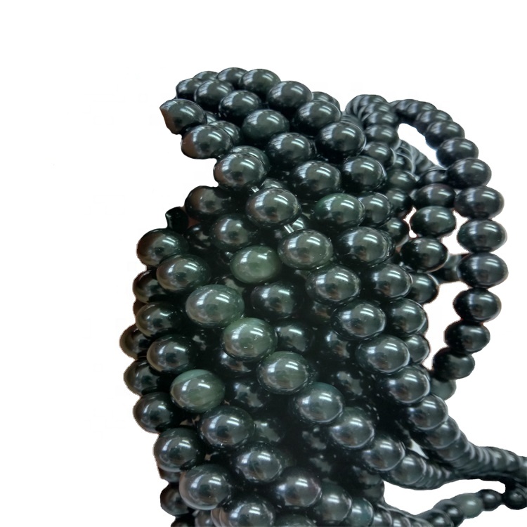 Strings natyrore obsidian strings gur i çmuar beaded për burra dhe bizhuteri grua 17