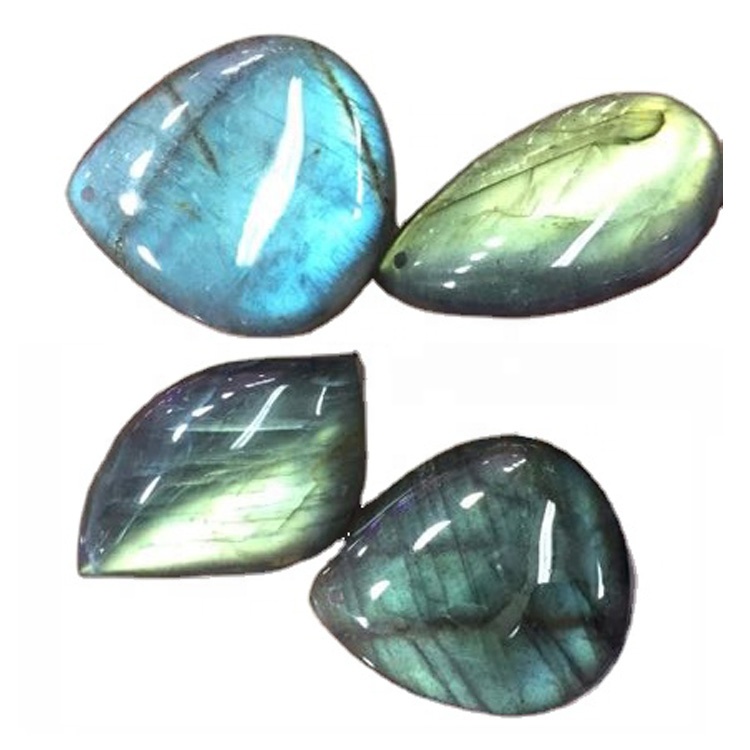 Prirodno plava labadorit mix oblika Cabochons Prirodni labadorit Cabohhons Spectrolit Gemstone Stone Kruške glatke 40