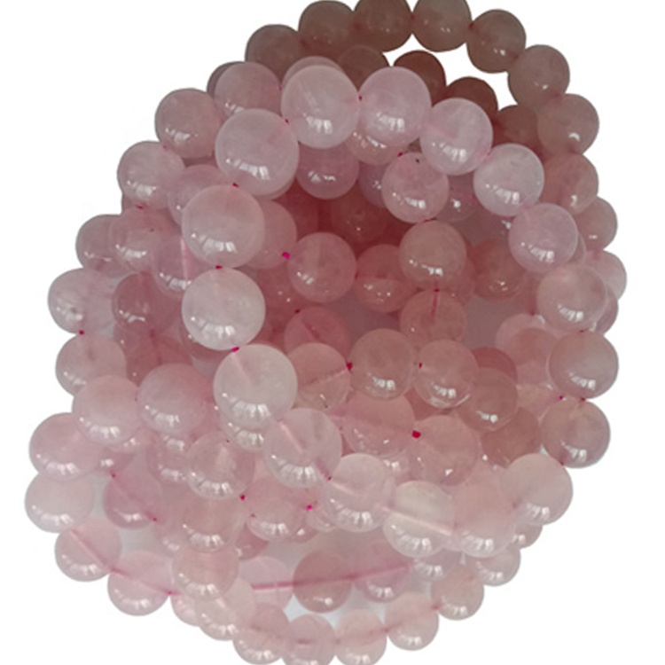 Natural ruže Kvarcne perle narukvica lijepe perle nakit ružičasti ružičasti kvarc 17