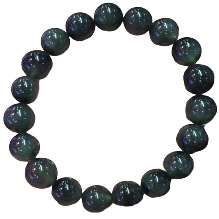 Gemstone faceted gjelbër rutilated kuarc 8mm 10mm 12mm 14mm rrumbullakët rrumbullakët rrathë 17