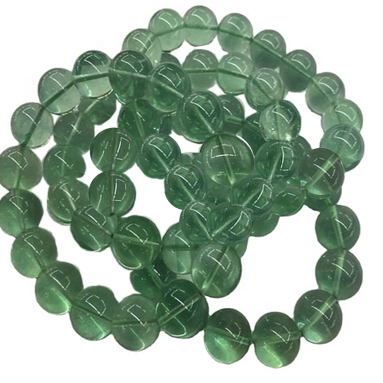 Vrhunsko zelene boje fluorita perle Precious Stone perle narukvice 17