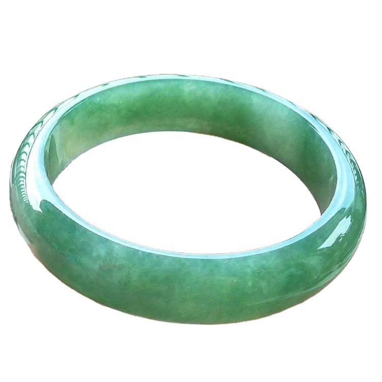 Ізумрудны бранзалет каштоўны каменную цану зрабіць аптовыя адзін смарагд jadeite Джэйд Gems бранзалет Gunuine цудоўны круглы круг бранзалет 41