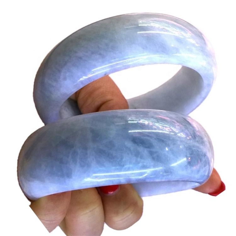 100% prirodno milky aquamarine bangle čine veleprodaju plavi akvamarinski kvarcni kristalni drago kamenje čistim i sjajem 41