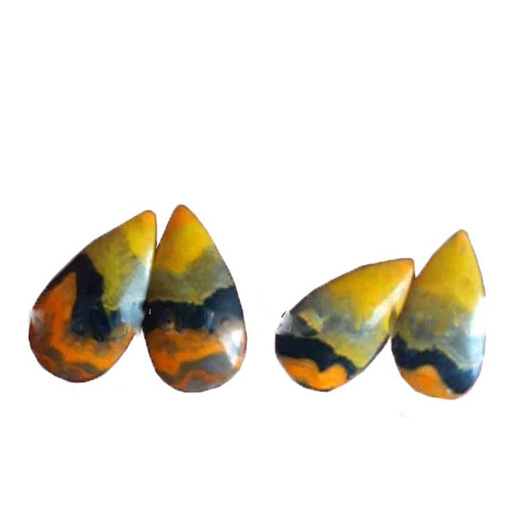 Großhandel Natürliche verrückte Achat Cabochon links und rechts Matchpaare Glatte Edelsteine 19