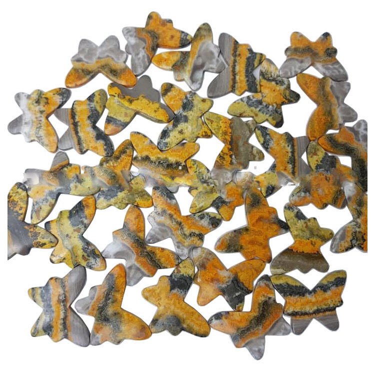 Großhandel Natürliche verrückte Achat Cabochon links und rechts Matchpaare Glatte Edelsteine 21